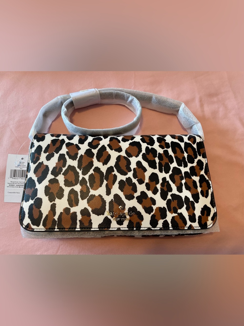 kate spade Leopard Print Shoulder Bag - Brown/Black/White